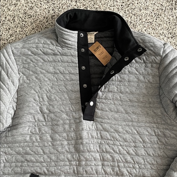 Men's Duluth gray quilted pullover size large - Picture 1 of 6